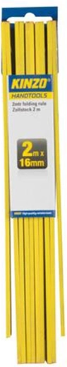 Opvouwbare duimstok 2 m 16 mm Kinzo