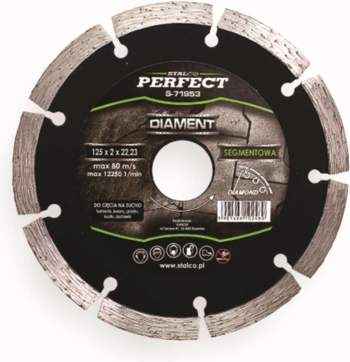 Diamant segmentzaagblad 125 mm STALCO