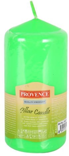 Paraffine kaars cilinder groen 65 × 125 mm