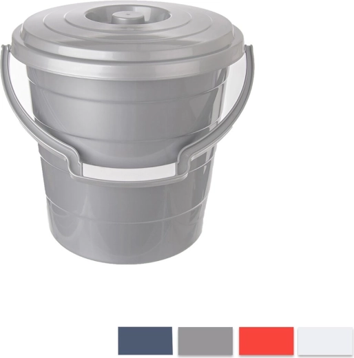Hobby-emmer met deksel 15 l, mix kleuren