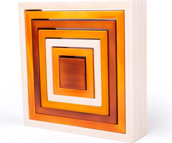 Bigjigs Toys houten stapelvierkanten voor kinderen