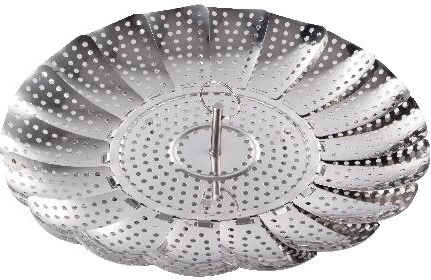 Opvouwbare stoominzet van roestvrij staal 28 cm