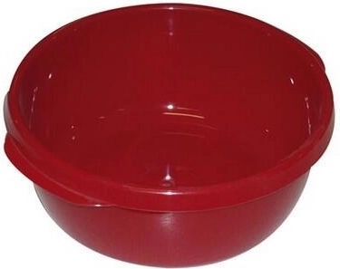 Kunststof kom met oortjes 16 cm, mix van kleuren