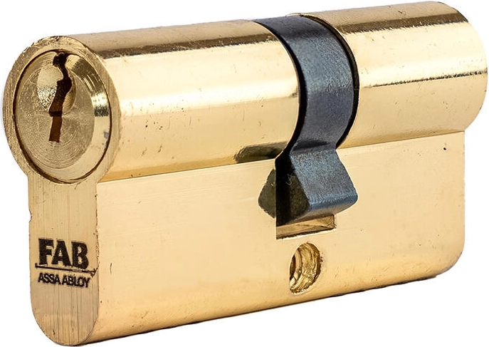 Bouw-cilinderslot FAB 2 HOME 30/35 messing