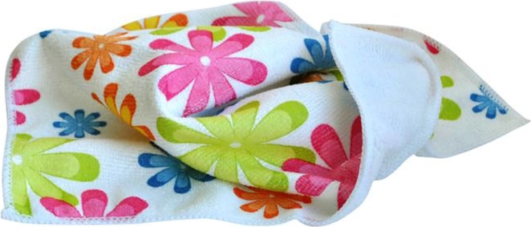 Microvezeldoek 30 × 30 cm, 250 g – bloemenmotief