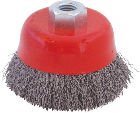 Kopgevlochten komborstel M14 75 mm, draad 0,3 mm