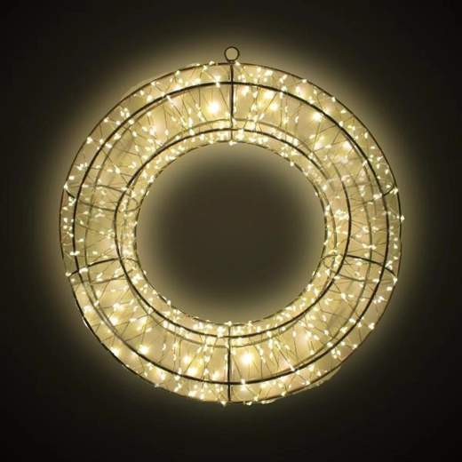 Decoratieve 3D LED metalen krans 36 × 7 × 36 cm