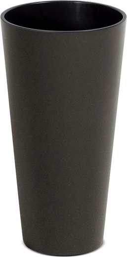 Bloempot Tubus Slim Eco Wood met inzet 30 cm – koffie