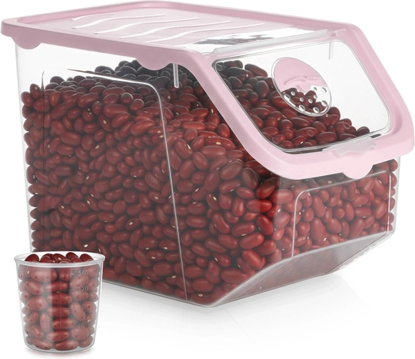 Transparante container voor fruit en groenten met deksel 12 l