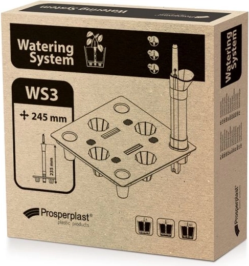 Zelfbewateringssysteem voor vierkante bloempotten 24,5 × 24,5 cm