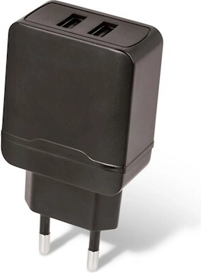 Maxlife netstroomlader 2× USB Fast Charge 2,4A, zwart