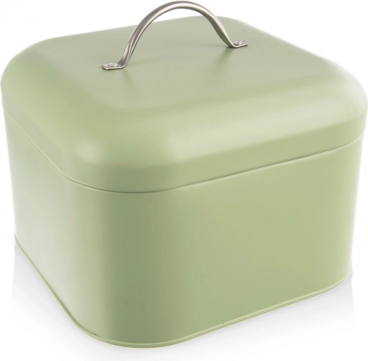 Metalen broodtrommel GREENISH 20 × 20 × 17 cm, groen