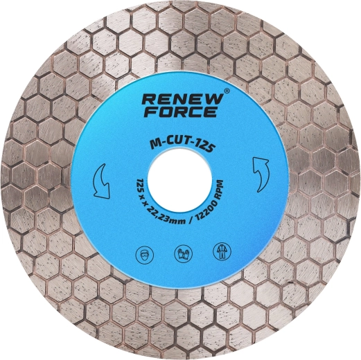 Diamantschijf voor het snijden van gres en keramiek Renew Force 125 mm