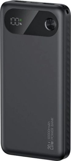 Powerbank USAMS PB80 10000 mAh, 20W PD, 2×USB‑A + USB‑C, zwart