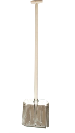 Aluminium schop met verstevigingsstrip en T-steel 120 cm