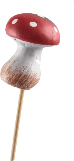 Keramische decoratieve prikker vliegenzwam 6 cm