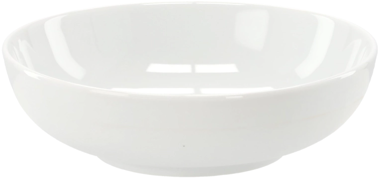 Porseleinen vierkante diepe schaal 21,5 cm wit