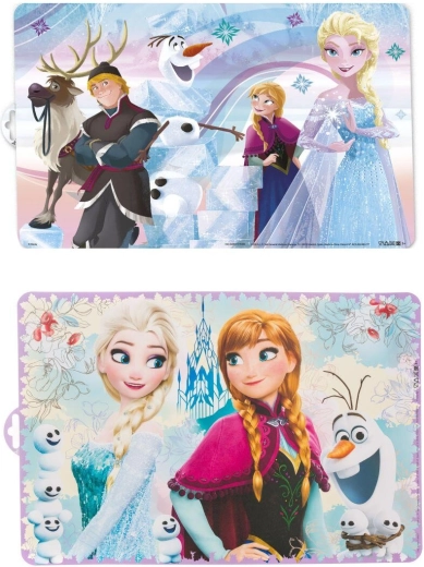 Kunststof kinderplacemat FROZEN 43 × 29 cm, mix motieven