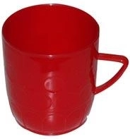Kunststof mok met stippen 0,3 l – mix kleuren