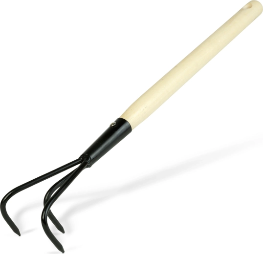 Tuinbodemcultivator met houten handvat 50 cm