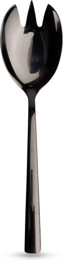 Orion zwarte roestvrijstalen saladeschep 25 cm