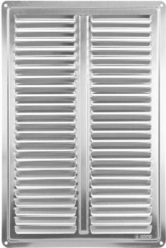 Ventilatierooster van roestvast staal 200 × 300 mm