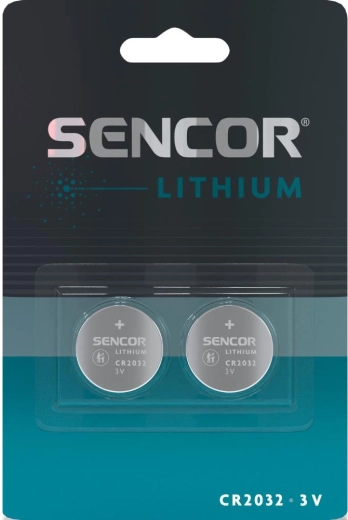 Sencor lithium-knoopcelbatterijen CR2032 3 V, 2 stuks