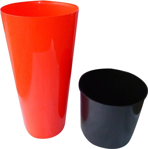 bloempot Tubus Slim, koraal