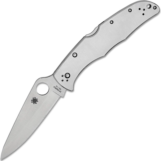 Spyderco Endura 4 roestvrij stalen zakmes 9,5 cm, satijn, volledig metaal