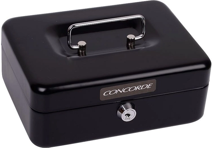 Metalen geldkist CONCORDE 22 zwart