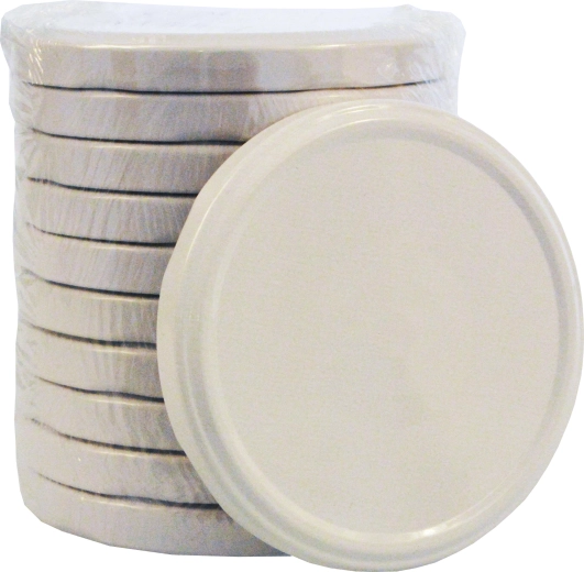 Deksel voor inmaakpotten TWIST 89, wit (10 stuks)