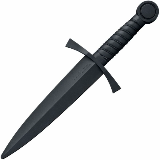 Cold Steel middeleeuwse trainingsdolk van Santoprene 25,4 cm zwart