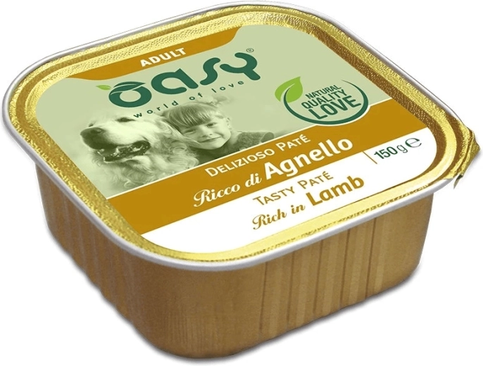 Oasy Tasty Paté voor volwassen honden met lam 150 g