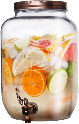 Glazen drankenautomaat met kraantje 8,8 l