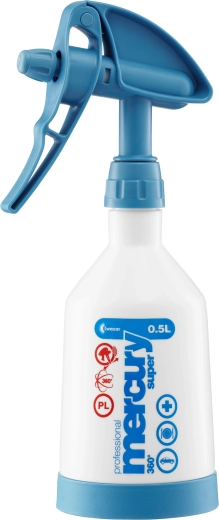 spuitfles Mercury Cleaning 360, 0,5 l, blauw