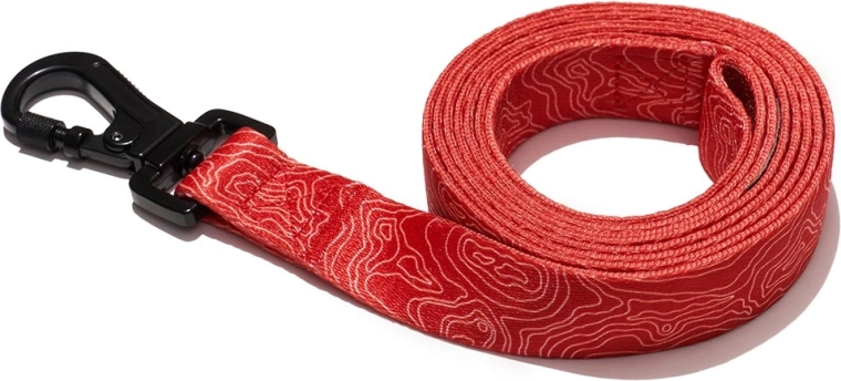 Explorer Dog hondenriem Contourlijnen rood L 170 × 2,5 cm