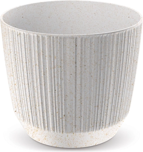 Bloempot Ryfo Eco Wood 10,7 cm wit
