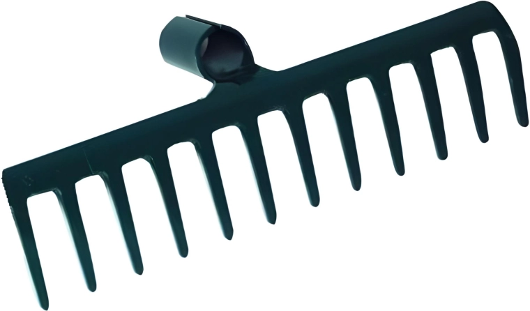 IJzeren hark zonder steel, 12 tanden