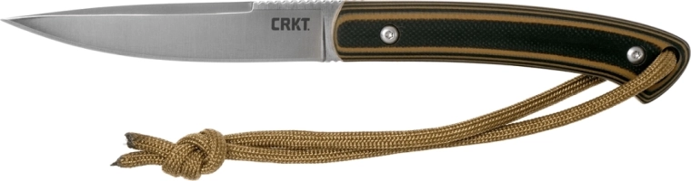 CRKT Biwa bruin‑zwart outdoormes 7,7 cm met schede