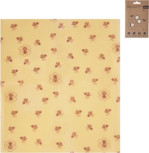 Eco katoenen doek geïmpregneerd met bijenwas 28 × 25 cm