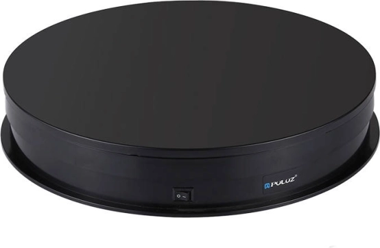 Elektrische draaiplateau Puluz met display 30 cm USB zwart