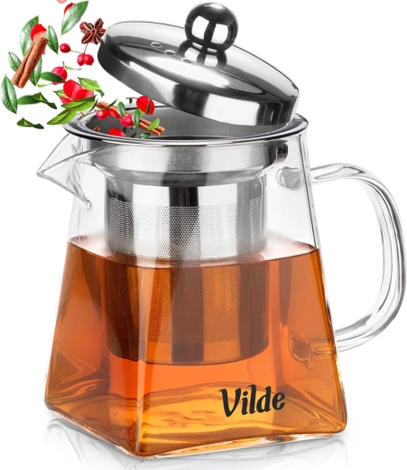 Glazen theepot met zeef 330 ml