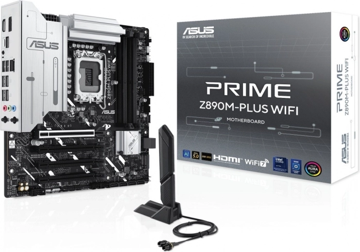 Moederbord PRIME Z890M-PLUS WIFI S 1851 4DDR5 TB4/DP mATX /90MB1J80-M0EAY0