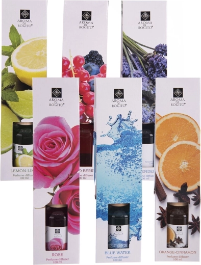 Glazen aromadiffuser 100 ml (mix van 6 varianten)