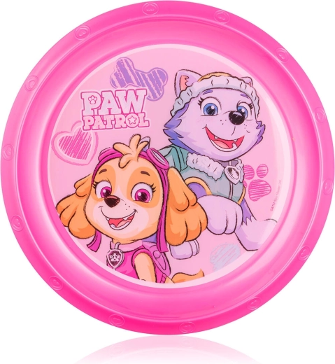 Kinderbord 22 cm PAW PATROL roze kunststof
