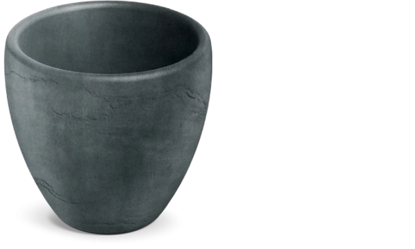 Bloempot Cano 40 cm grafiet