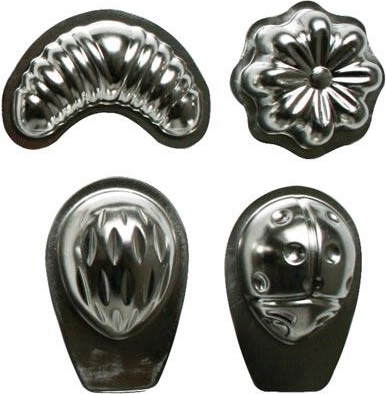 Set kerstvormpjes voor koekjes, 20 stuks, vertind plaatstaal