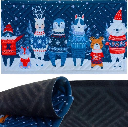 Kerstdeurmat Ruhhy 75 × 45 cm