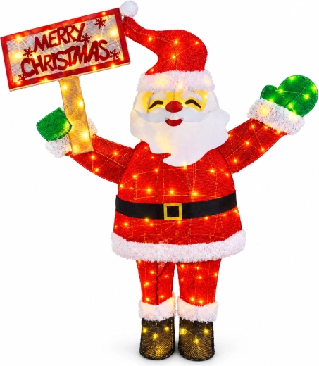 Kerst LED-decoratie Santa Claus 120 cm