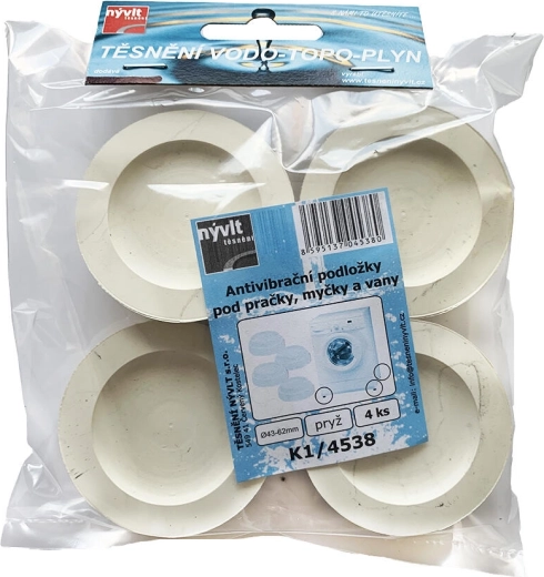 Antitrilmatten voor wasmachine, vaatwasser en bad (4 stuks)